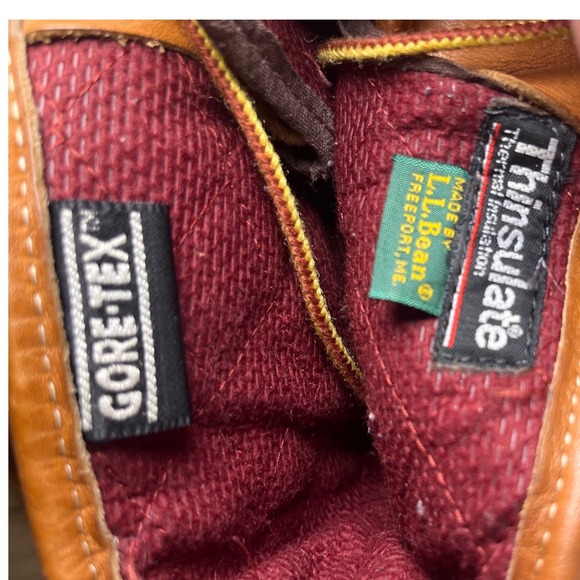 VTG LLBean Maine Hunting SZ10 Duck Boots Gore-Tex Thinsulate Brown Leather USA main image 7